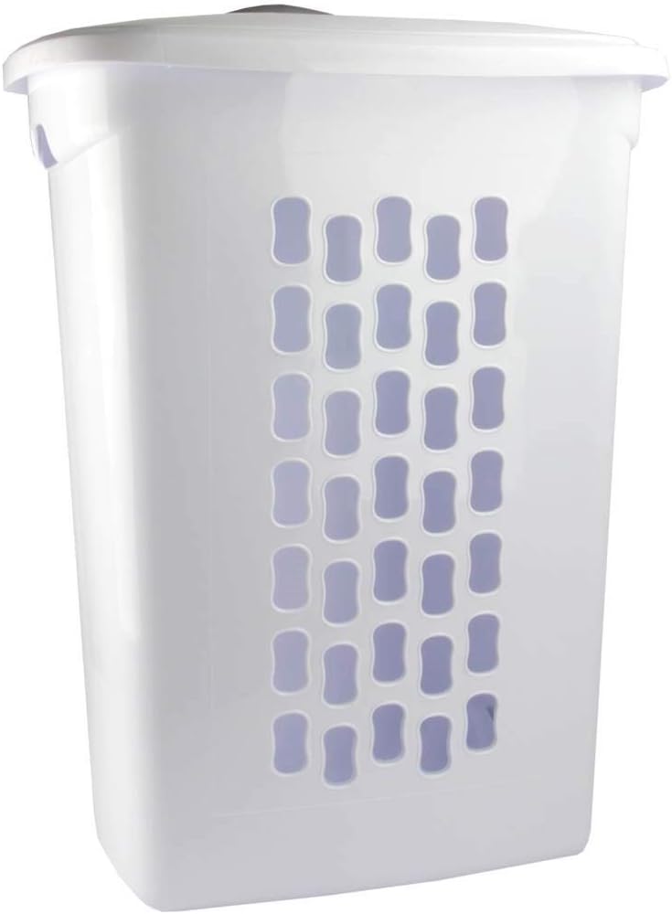Ultra Wheeled Laundry Hamper with Lid, Handle and Wheels for Easy Rolling of Clothes to and from the Laundry Room
