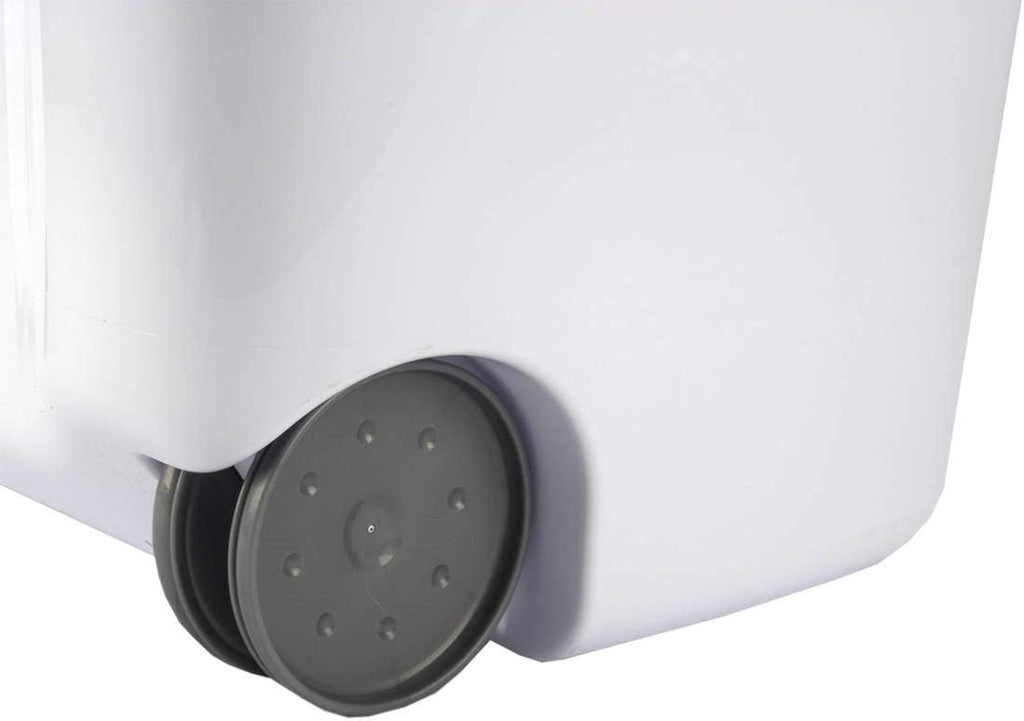 Ultra Wheeled Laundry Hamper with Lid, Handle and Wheels for Easy Rolling of Clothes to and from the Laundry Room