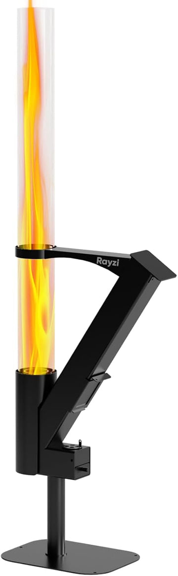 New Rocket Stove 58 Inch, Smokeless Wood Pellet Patio Heater, Wood Pellet Fire Pits for Outside, Portable Pellet Heater