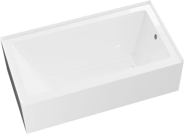Swiss 54 Inch Alcove White Bathtub From Our Exquisite collection of Bathtubs For Bathroom - Right-Handed Bathtub