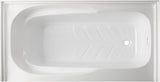 VTAM6031R21B 60-Inch Anti-Skid Acrylic 3-Wall Alcove Tub with Right Hand Drain Hole, White