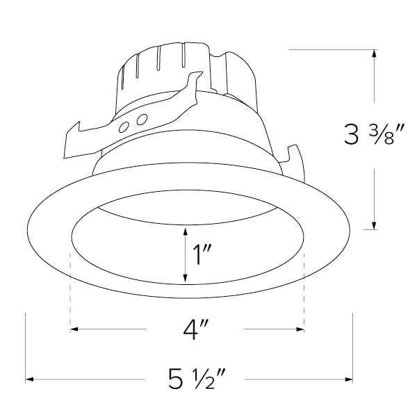 4" Round LED Reflector Inserts with 5-CCT Switch - Retrofit LED Recessed Lighting 4 Inch, LED Lights
