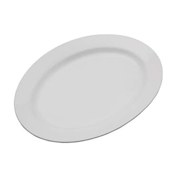 Porcelain Oval Serving Platter, 16 Inch Large Turkey Platter for Thanksgiving, Dishwasher and Oven Safe Dinnerware