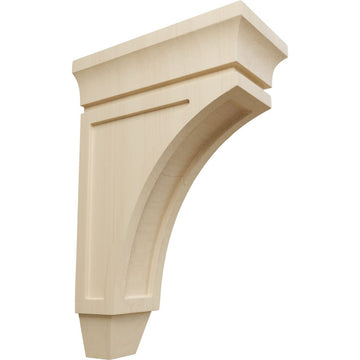 Medium Lucan Wood Corbels, 4"W x 8"D x 12"H, Rubberwood