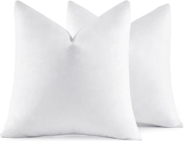 18x18 Pillow Inserts Feather Down Throw Pillows - Set of 2