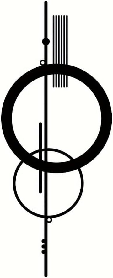 Metal Wall Decor Hanging Wall Art Minimalist Abstract Hollow Vertical Iron Wall Sculptures Geometric Wall Hanging