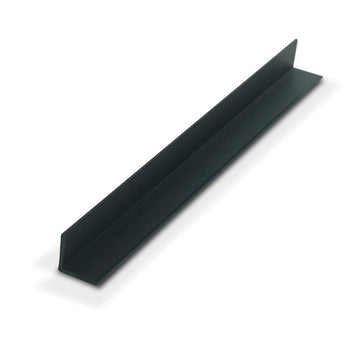 Plastics 1935-Bk Black 3/4'' X 3/4'' X 5/64'' (.078'') Thick Styrene Plastic Even Leg Angle Moulding 46 Inch Lengths