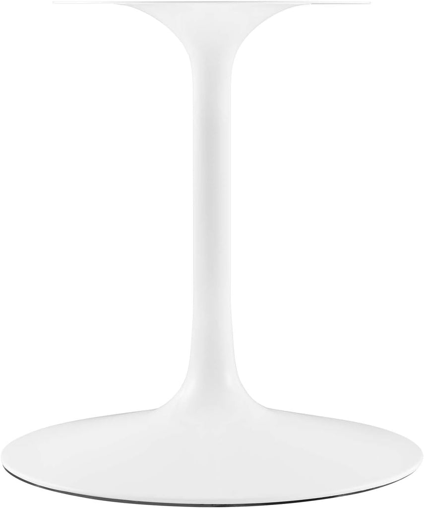 Inspired Saarinen Style Tulip Oval Pedestal Dining Table — White Cherry Walnut, 78″ Oval