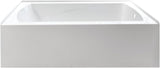 VTAM6032R21 60-Inch Acrylic 3-Wall Alcove Tub with Right Hand Drain Hole, White