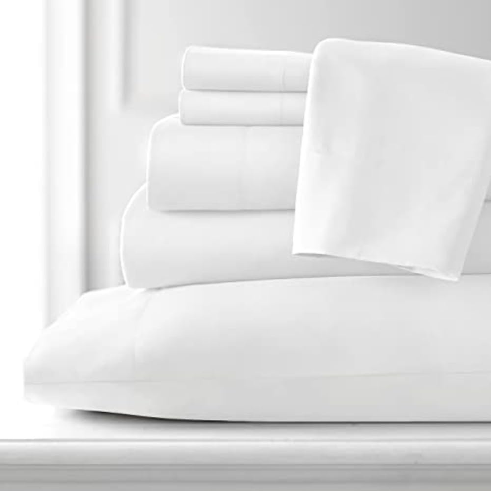 100% Egyptian Cotton Sheets 400 Thread Count Sheets King Size 4 Pc Sheet Set Bed Sheets 18 Inch Deep Pocket Sheets