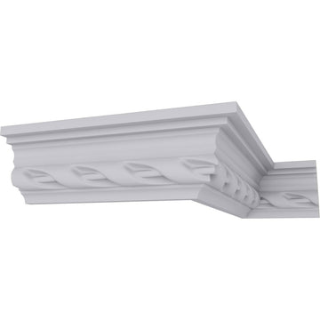 Valeriano Crown Moulding, 2 1/8"H x 1 5/8"P x 2 5/8"F x 94 1/2"L, Factory Primed (2-Pack)