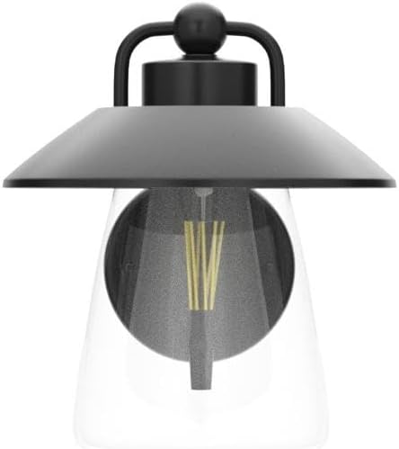 Outdoor Indoor Wall Lantern, Farmhouse Barn Wall Sconce Lighting Fixture,Matte Black Finish Anti-Rust Wall Mount Light