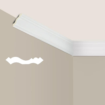 10-Pcak Ceiling Crown Molding Trim,Crown Molding Total Length 40 Ft,Lightweight High-Impact Polystyrene Decorative