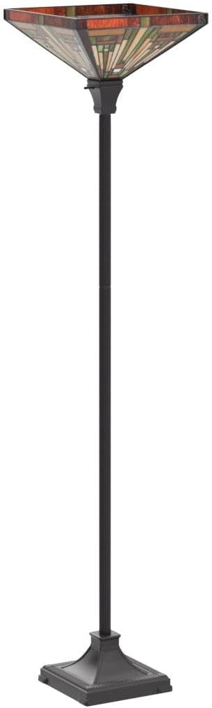 Tiffany Lamp Stained Glass Torchiere Floor Lamp