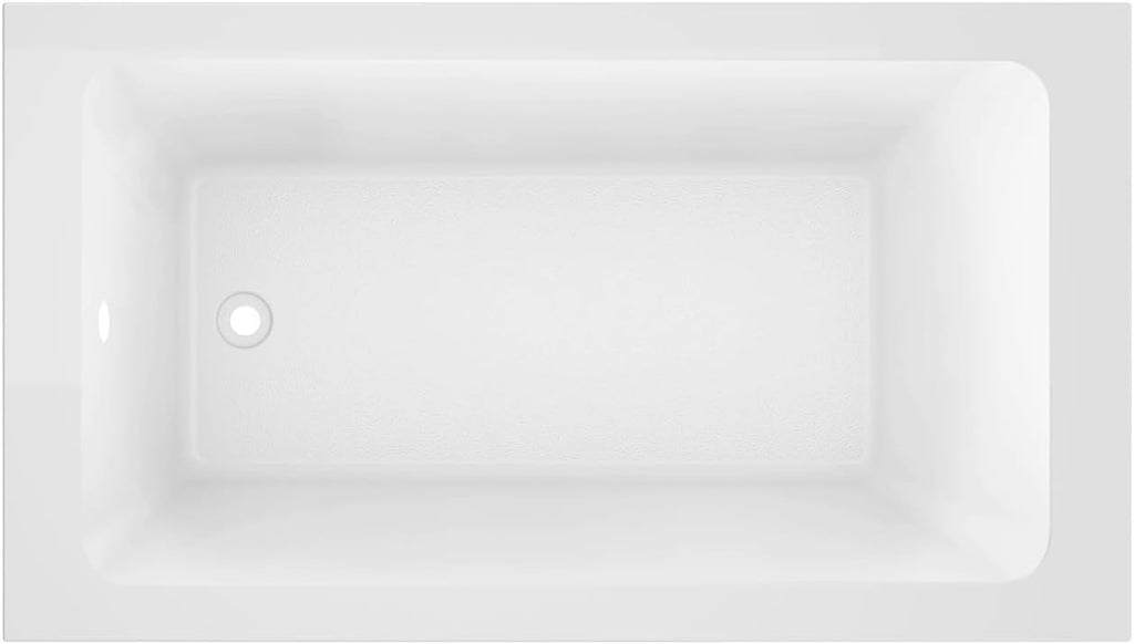 VTPN603419T 60-Inch Acrylic Drop-In Tub, Glossy White