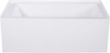 VTAP543022R Aqua Eden Alcove Tub, White