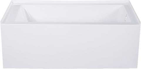 VTAP543022R Aqua Eden Alcove Tub, White