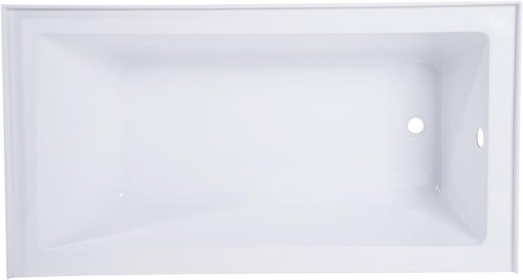 VTAP543022R Aqua Eden Alcove Tub, White