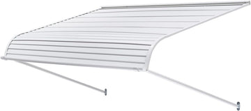 Aluminum Awning 60 x 42 in, Durable Window Awning Door Canopy, Lightweight and Stable Aluminum Awnings for Doors