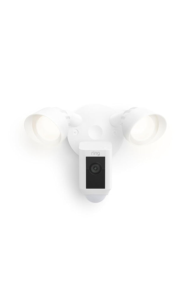 Floodlight Cam Wired Plus, Outdoor home or business security with motion-activated 1080p HD video and floodlights