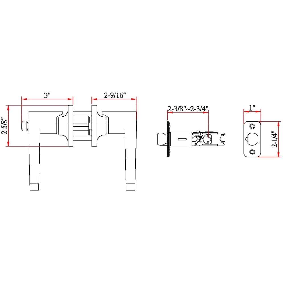 Scroll Keyed Entry Door Lever, Satin Nickel