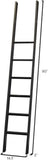 Avondale 8' Tall Bookcase Wall with Ladder Storage Organizer Display White