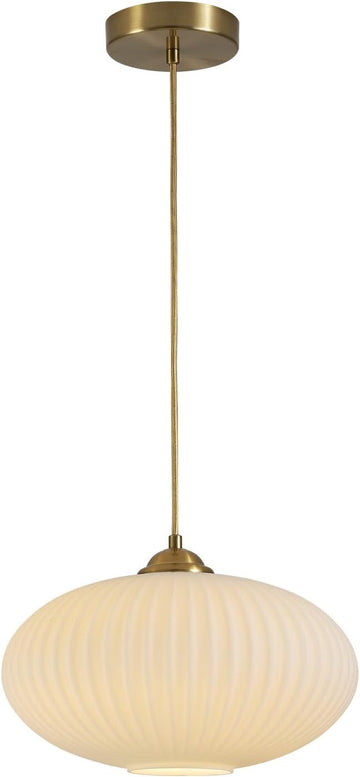 Lighting Mid Century Modern Gold Globe Pendant Lighting Brushed Brass White Opal Glass Pendant Light Antique