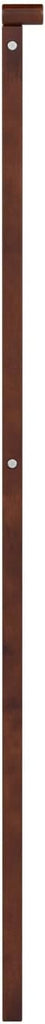 King Solid Wood Panel Headboard, Walnut