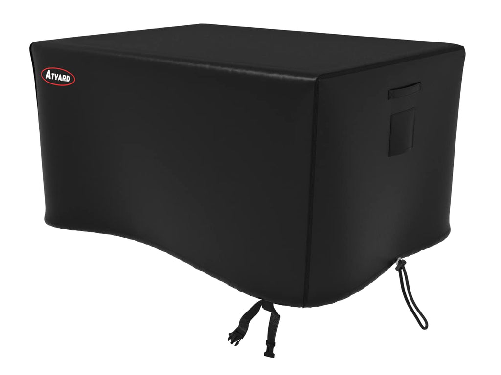 Gas Fire Pit Cover Rectangular 46x33x23 inch - Waterproof Windproof Anti-UV Heavy Duty Patio Firepit Furniture Covers