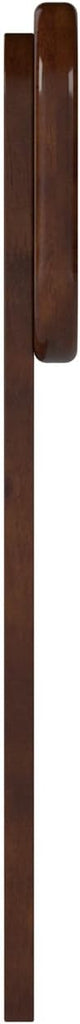 Adjustable Modern Round King Solid Wood Headboard, Walnut