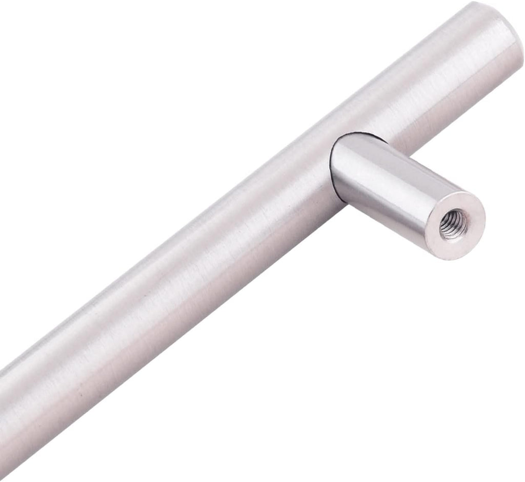 Euro Bar Cabinet Handles, Drawer Pulls, Kitchen Cabinet Hardware, 5.38-inch Length, 3-inch Hole Center, 1/2-inch