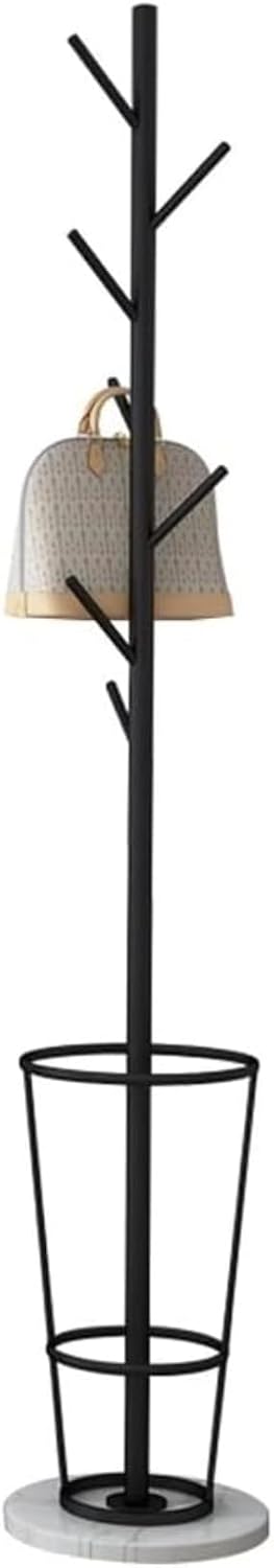 Stand Coat Rack Modern Creative Independent Single-bar Coat Rack Floor-Standing Marble Base Living Room Bedroom