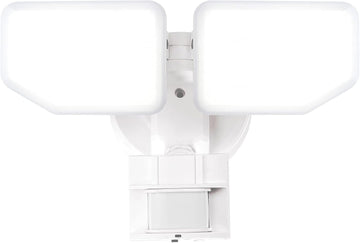 30W LED Motion Sensor Security Light Outdoor, 2 Head Adjustable, 180 Degree, 2600 LM, 5100 K, ETL Water Resistant