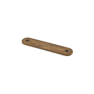 10 Pack Antique Brass Cabinet Hardware Handle Pull Backplate/Back Plate - 3" Inch (76mm) Hole Centers