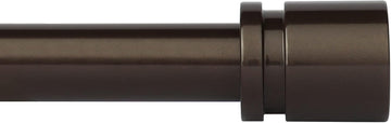Curtain Rods for Windows 16 to 144 Inches Adjustable Length 1 Inch Diameter Window Curtain Rod with Aluminium End Cap