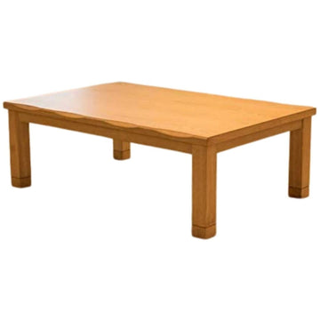 Japanese Kotatsu Heated Table, 120V Heater, Natural, 47 x 31 in