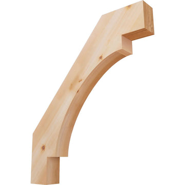3 1/2"W x 26"D x 30"H Merced Smooth Knee Brace, Western Red Cedar