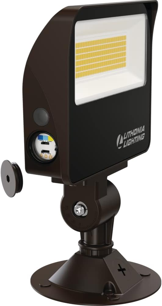 All-in-One LED Flood Light, Waterproof Dusk to Dawn MVOLT | Knuckle or Yoke Mount LED Outdoor Light Fixture