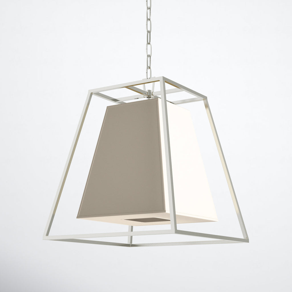 4-Light Lantern Geometric Chandelier