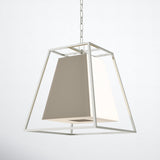 4-Light Lantern Geometric Chandelier