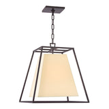 4-Light Lantern Geometric Chandelier