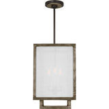 4-Light Dimmable Lantern Square / Rectangle Chandelier