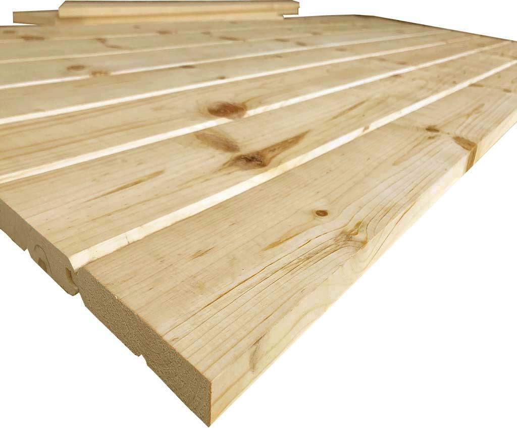 K-Bar Solid Pine Core Unfinished Interior Barn Door Slab DIY Kit 83.5 in. x 36 in.