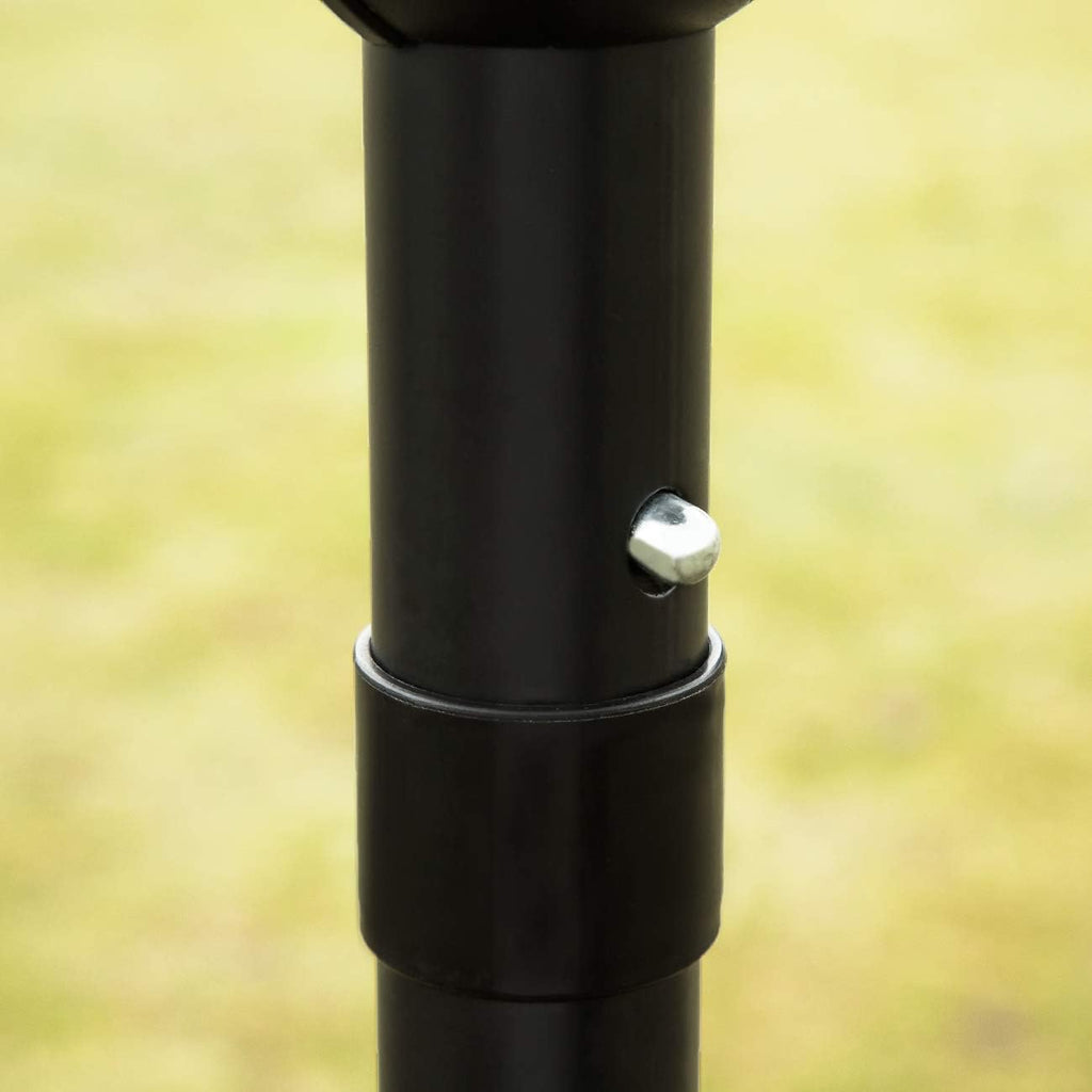 9' Patio Umbrella Outdoor Table Umbrella with 8 Sturdy Ribs (Black and White)