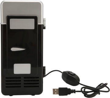 Mini Fridge for Bedroom, Portable Low Noise USB Fridge Cooler Single Can Car Refrigerator for Skincare, Beverage, Food