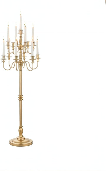 Floor Candelabra Tall 13 Arms Candle Holdersandlestick for Taper Candle and Floral Centerpiece Stand Wedding Event