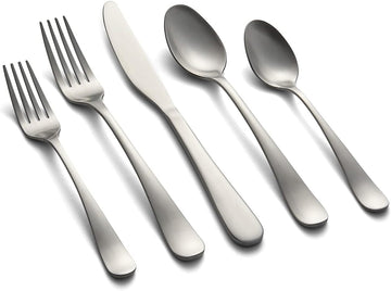 Silversmiths Rhiannon Satin 20-Piece Flatware Set, Service for Four, silver