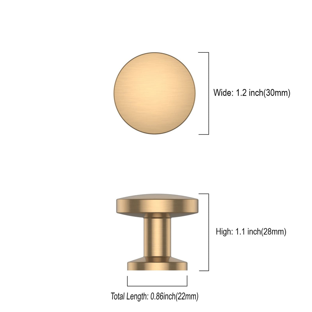 30 Pack Champagne Bronze Cabinet Knobs Heavy-Duty Solid Kitchen Cabinet Pulls Dresser Pulls Champagne Gold Dresser