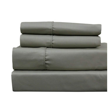 Sheets Set, 650 Thread Count Cotton Blend Solid, Sage