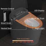 Smart Toilet Bidet with Tank Built In,Auto Open Close Lid,ADA Comfort Height,Dual Auto Flush,1000 Gram MaP